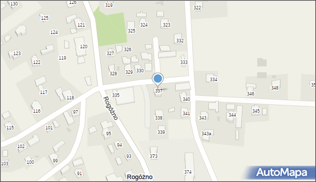 Rogóżno, Rogóżno, 337, mapa Rogóżno