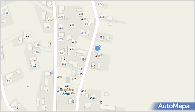 Rogóżno, Rogóżno, 438, mapa Rogóżno