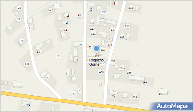 Rogóżno, Rogóżno, 449, mapa Rogóżno
