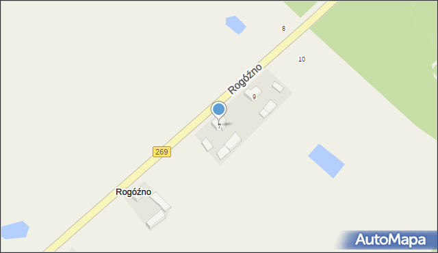 Rogóźno, Rogóźno, 7, mapa Rogóźno