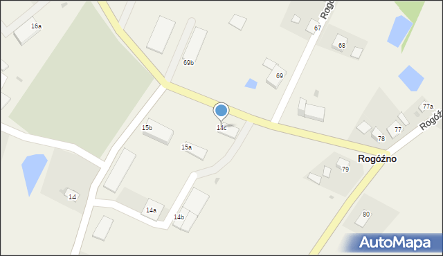 Rogóźno, Rogóźno, 14c, mapa Rogóźno