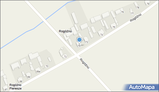 Rogóźno, Rogóźno, 72, mapa Rogóźno