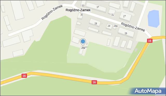 Rogóźno-Zamek, Rogóźno-Zamek, 28a, mapa Rogóźno-Zamek