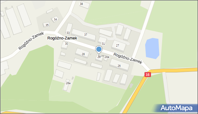 Rogóźno-Zamek, Rogóźno-Zamek, 29, mapa Rogóźno-Zamek