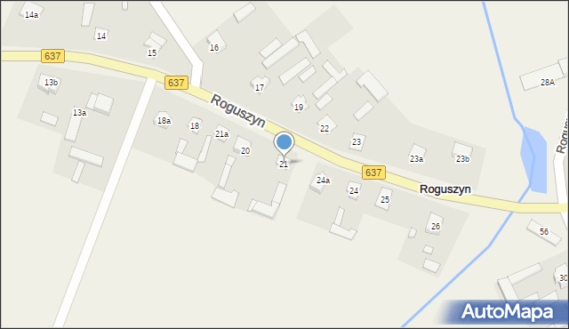 Roguszyn, Roguszyn, 21, mapa Roguszyn