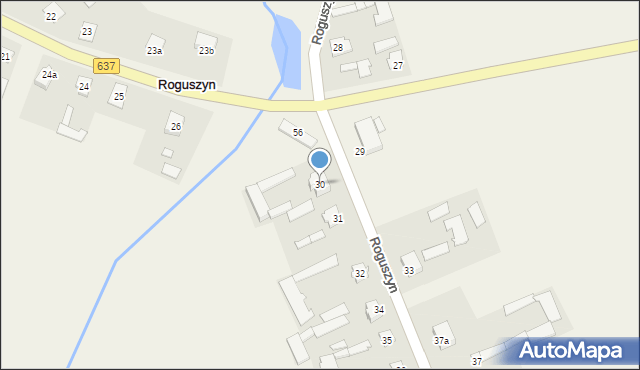 Roguszyn, Roguszyn, 30, mapa Roguszyn