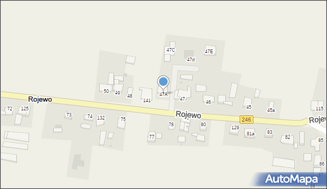 Rojewo, Rojewo, 47A, mapa Rojewo