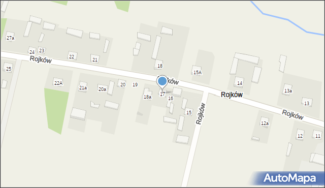 Rojków, Rojków, 17, mapa Rojków