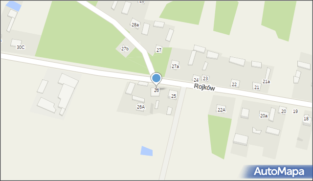Rojków, Rojków, 26, mapa Rojków