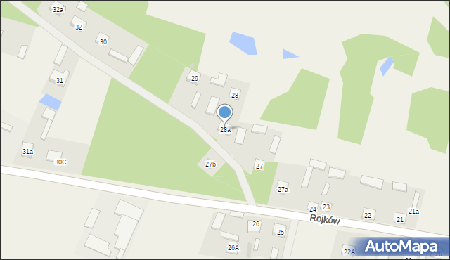 Rojków, Rojków, 28a, mapa Rojków