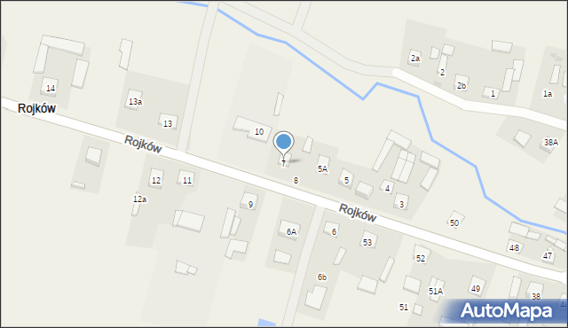 Rojków, Rojków, 7, mapa Rojków