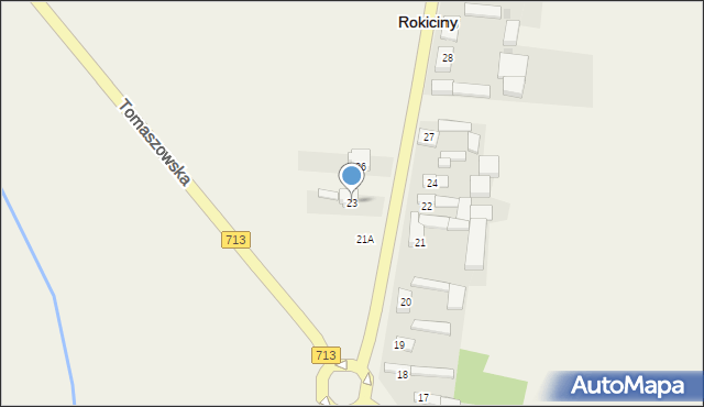 Rokiciny, Rokiciny, 23, mapa Rokiciny