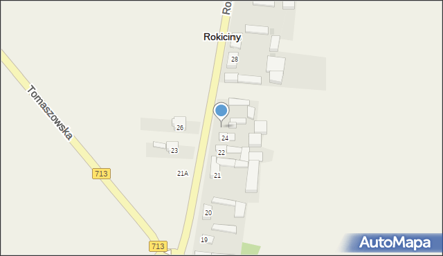 Rokiciny, Rokiciny, 25, mapa Rokiciny