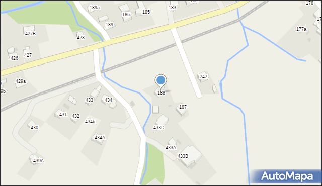 Rokiciny Podhalańskie, Rokiciny Podhalańskie, 188, mapa Rokiciny Podhalańskie