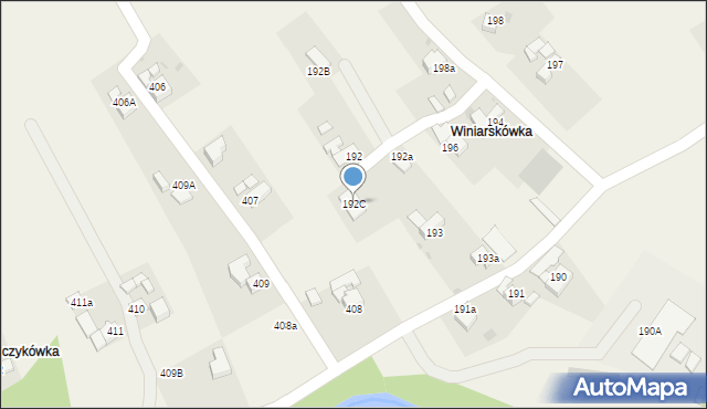 Rokiciny Podhalańskie, Rokiciny Podhalańskie, 192C, mapa Rokiciny Podhalańskie