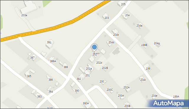 Rokiciny Podhalańskie, Rokiciny Podhalańskie, 202, mapa Rokiciny Podhalańskie