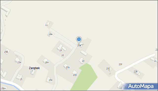 Rokiciny Podhalańskie, Rokiciny Podhalańskie, 20e, mapa Rokiciny Podhalańskie