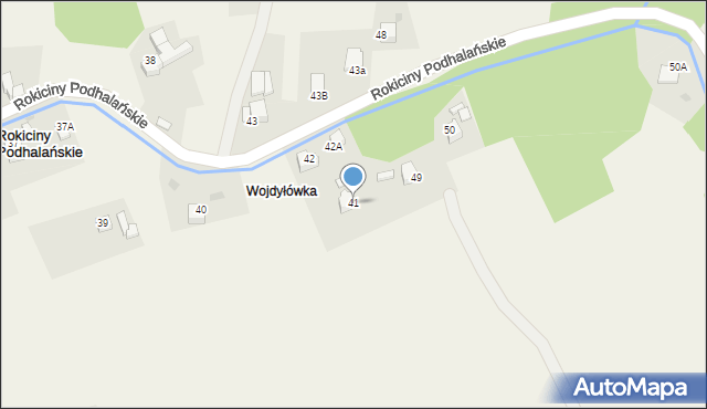 Rokiciny Podhalańskie, Rokiciny Podhalańskie, 41, mapa Rokiciny Podhalańskie