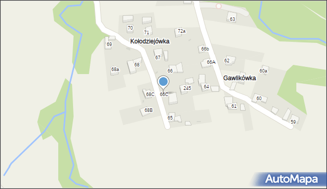 Rokiciny Podhalańskie, Rokiciny Podhalańskie, 66C, mapa Rokiciny Podhalańskie