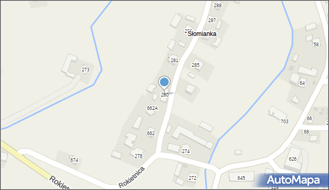 Rokietnica, Rokietnica, 280, mapa Rokietnica