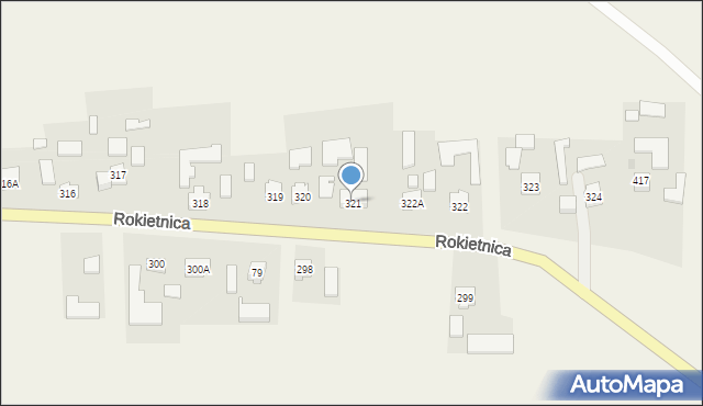 Rokietnica, Rokietnica, 321, mapa Rokietnica