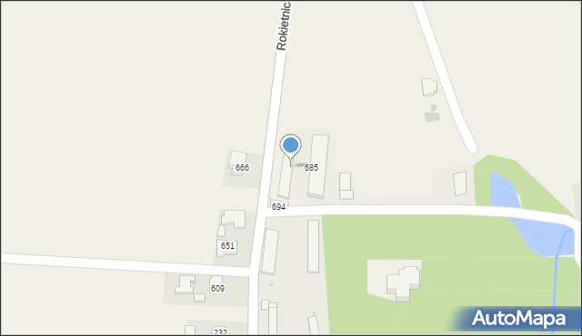 Rokietnica, Rokietnica, 696, mapa Rokietnica