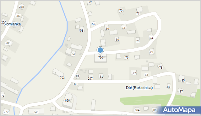 Rokietnica, Rokietnica, 700, mapa Rokietnica