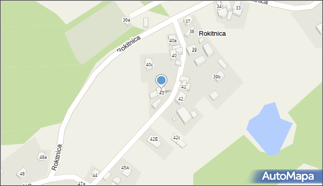 Rokitnica, Rokitnica, 43, mapa Rokitnica