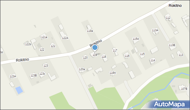 Rokitno, Rokitno, 119, mapa Rokitno