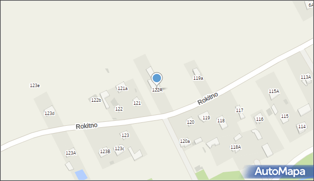 Rokitno, Rokitno, 122A, mapa Rokitno
