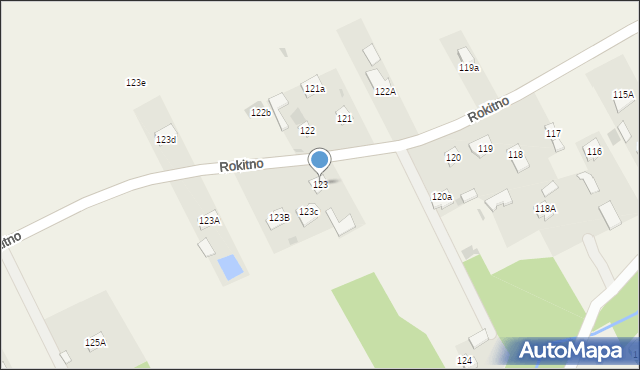 Rokitno, Rokitno, 123, mapa Rokitno