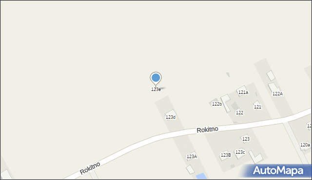 Rokitno, Rokitno, 123e, mapa Rokitno