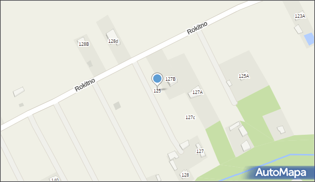 Rokitno, Rokitno, 125, mapa Rokitno