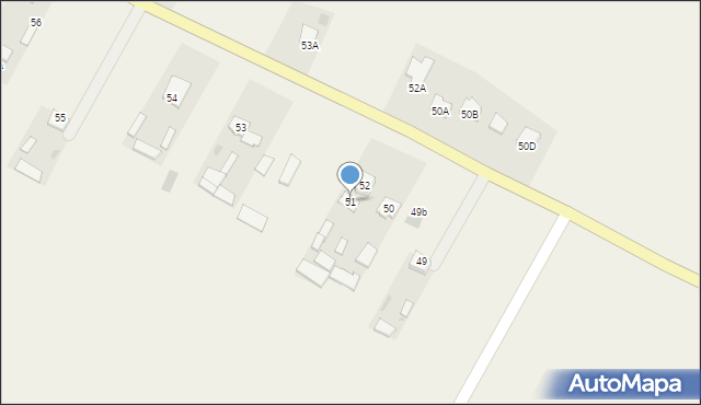 Rokitno, Rokitno, 51, mapa Rokitno