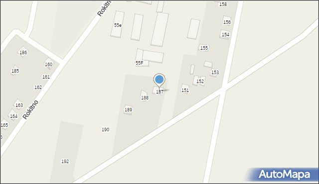 Rokitno, Rokitno, 187, mapa Rokitno