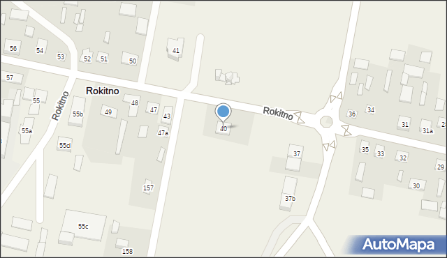 Rokitno, Rokitno, 40, mapa Rokitno