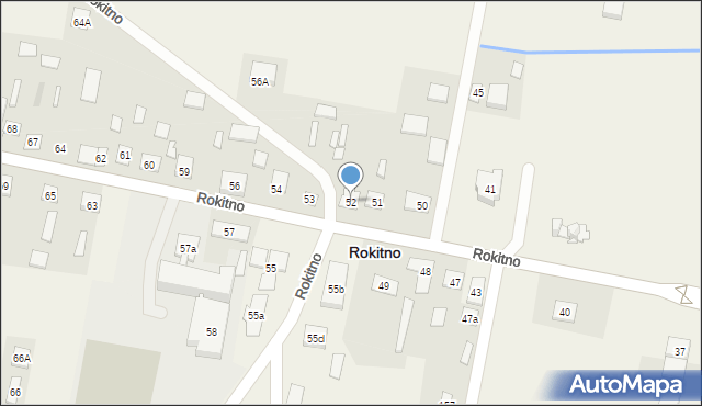 Rokitno, Rokitno, 52, mapa Rokitno