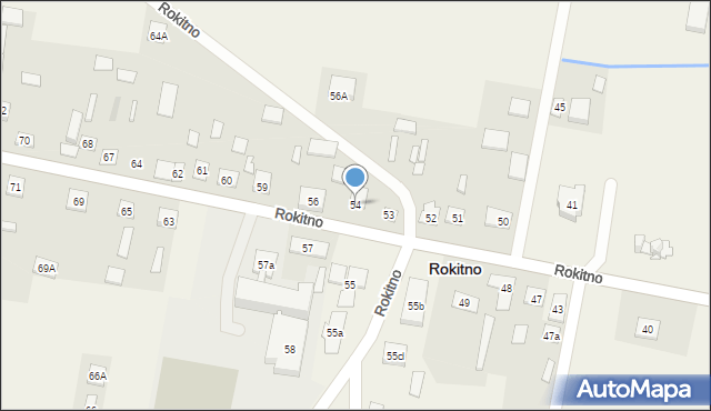 Rokitno, Rokitno, 54, mapa Rokitno