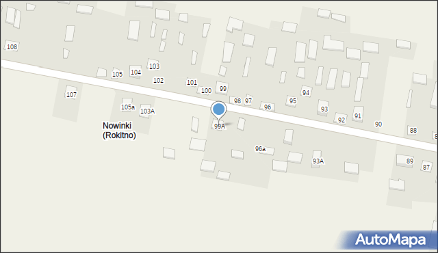 Rokitno, Rokitno, 99A, mapa Rokitno