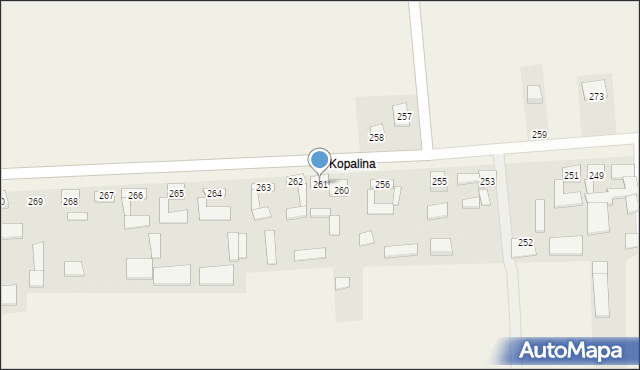 Rokitno, Rokitno, 261, mapa Rokitno