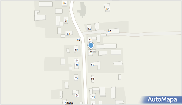 Rokitno, Rokitno, 60, mapa Rokitno