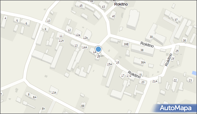 Rokitno, Rokitno, 15, mapa Rokitno
