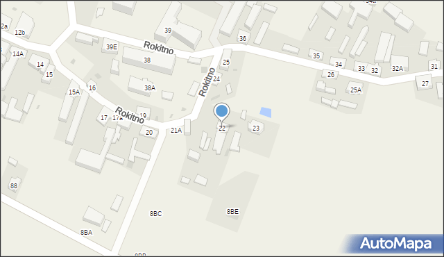Rokitno, Rokitno, 22, mapa Rokitno