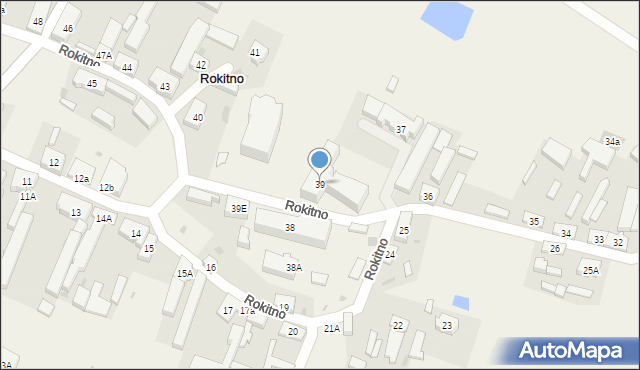 Rokitno, Rokitno, 39, mapa Rokitno