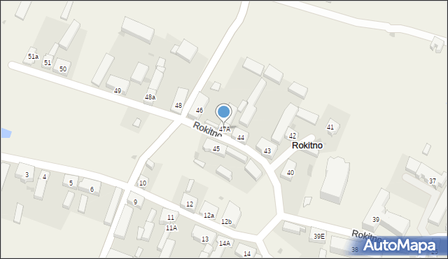Rokitno, Rokitno, 47A, mapa Rokitno