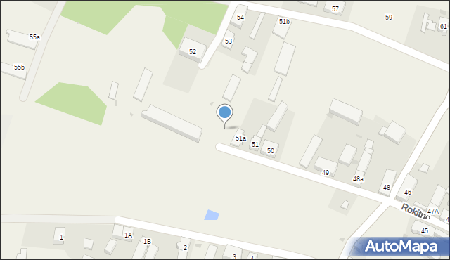 Rokitno, Rokitno, 51c, mapa Rokitno