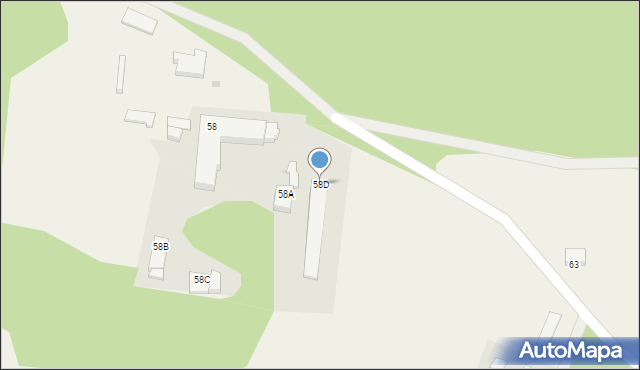 Rokitno, Rokitno, 58D, mapa Rokitno