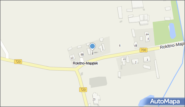 Rokitno-Majątek, Rokitno-Majątek, 8, mapa Rokitno-Majątek