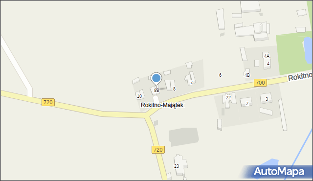 Rokitno-Majątek, Rokitno-Majątek, 8B, mapa Rokitno-Majątek