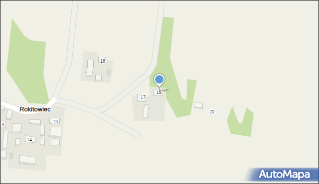 Rokitowiec, Rokitowiec, 18, mapa Rokitowiec
